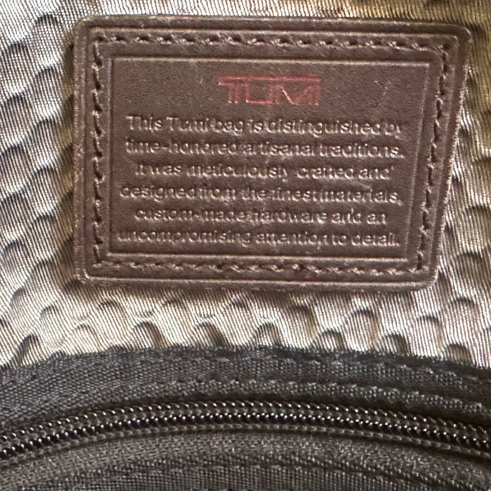 Tumi Alpha Bravo Yuma Slim Brief - Anthracite/Brown Leather - Picture 10 of 16